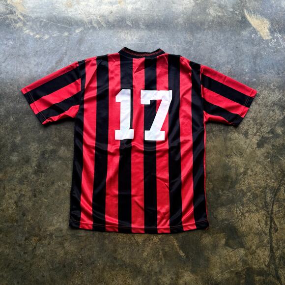 Vintage Mitre Striped Soccer Football Jersey - Picture 2 of 3